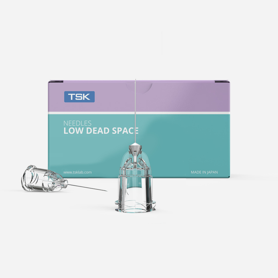 Botulinum toxin needles - LOW DEAD SPACE hub needle by TSK 